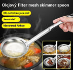 🍲【3 ks.】Lyžica s olejovým filtrom z nehrdzavejúcej ocele 304