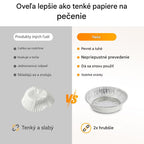 🔥Špeciálna ponuka - 50% ZĽAVA🔥【Balenie 10 kusov】 Alobalové misky do rúry a fritézy, rôzne veľkosti, opakovane použiteľné