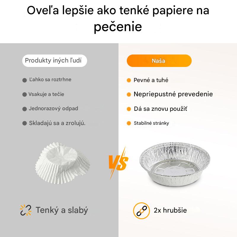 🔥Špeciálna ponuka - 50% ZĽAVA🔥【Balenie 10 kusov】 Alobalové misky do rúry a fritézy, rôzne veľkosti, opakovane použiteľné