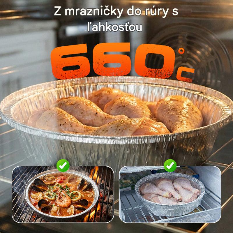 🔥Špeciálna ponuka - 50% ZĽAVA🔥【Balenie 10 kusov】 Alobalové misky do rúry a fritézy, rôzne veľkosti, opakovane použiteľné