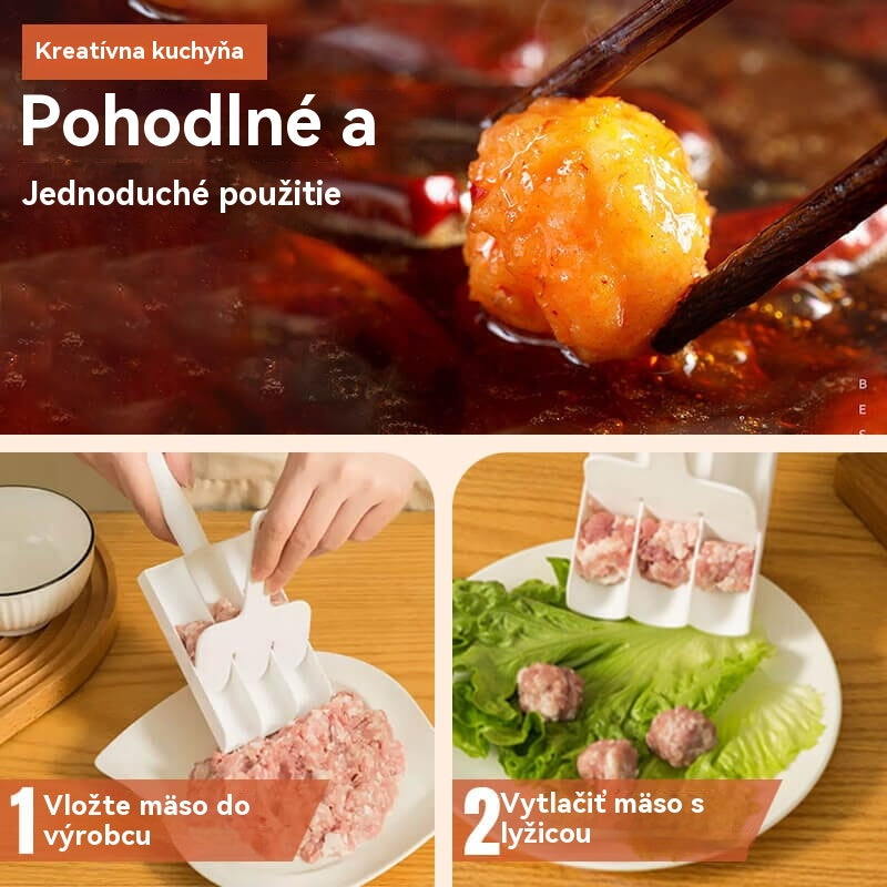 🥰🥰👍【Kúpte 1 a dostanete 2 zadarmo】Nevyhnutná forma na mäsové guľky v kuchyni, ľahko pripravíte chutné jedlá!