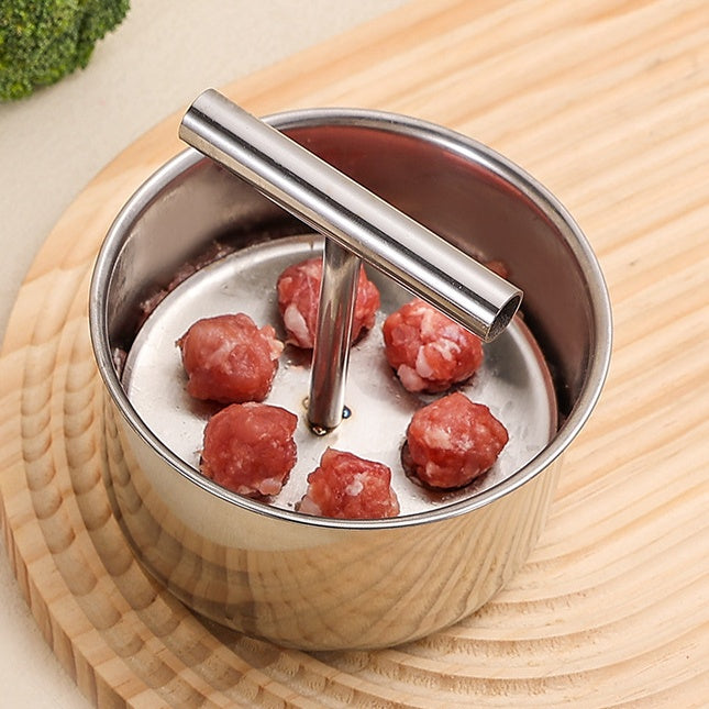 🍖【Výpredaj 50% zľava】Nerezový tvarovač mäsových guľôčok, praktický kuchynský riad - ideálny na mäsové a rybie karbonátky🐟